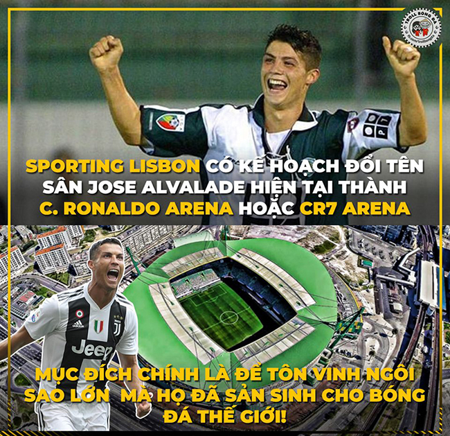 Đội bóng cũ đổi tên sân vận động để tôn vinh Ronaldo.