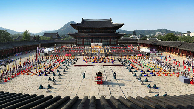 Geunjeongjeon, Gyeongbokgung: Các cuộc họp quan trọng của quốc gia đã từng được tiến hành tại điện Geunjeongjeon thuộc cung điện Gyeongbokgung ở Jongno-gu, Seoul.
