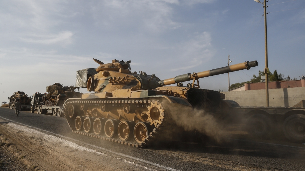 Xe tăng Thổ Nhĩ Kỳ chiến đấu ở Syria.