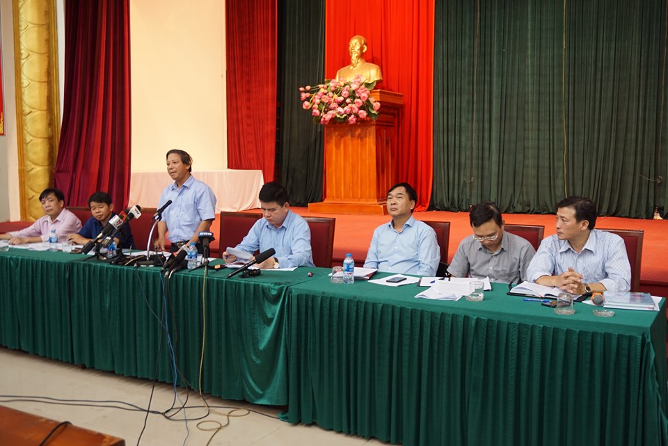 Chiều 15/10, tại Hội nghị giao ban báo chí Thành ủy Hà Nội, ông Lê Văn Dục Giám đốc Sở Xây dựng Hà Nội.