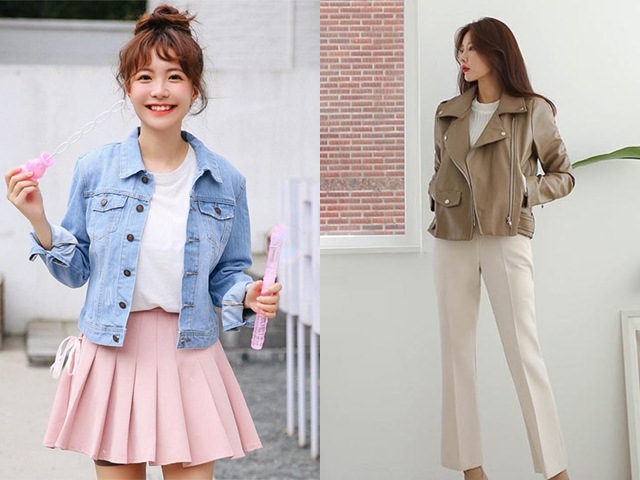 Thời trang - Điểm những dáng áo khoác Thu dáng ngắn kiểu Hàn cực xinh