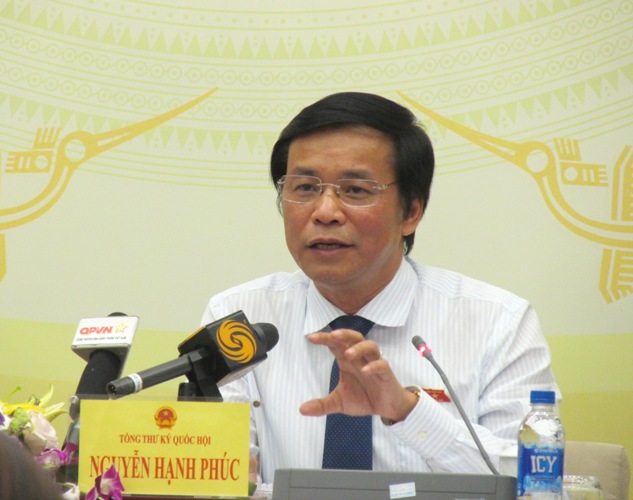 Tổng Thư ký Quốc hội Nguyễn Hạnh Phúc (ảnh: PV)