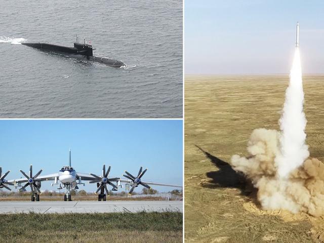 Thế giới - Video: Nga đồng loạt khai hỏa bộ 3 vũ khí hạt nhân chiến lược