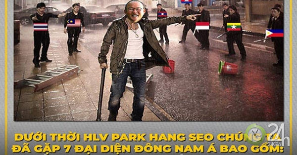 Dân mạng chế ảnh Việt Nam bất bại ở Đông Nam Á từ khi có thầy Park