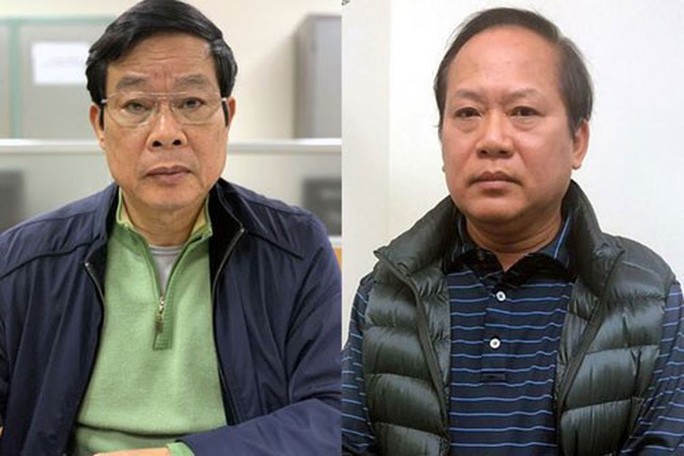 Ông Nguyễn Bắc Son (trái) và Trương Minh Tuấn - Ảnh: Bộ Công an