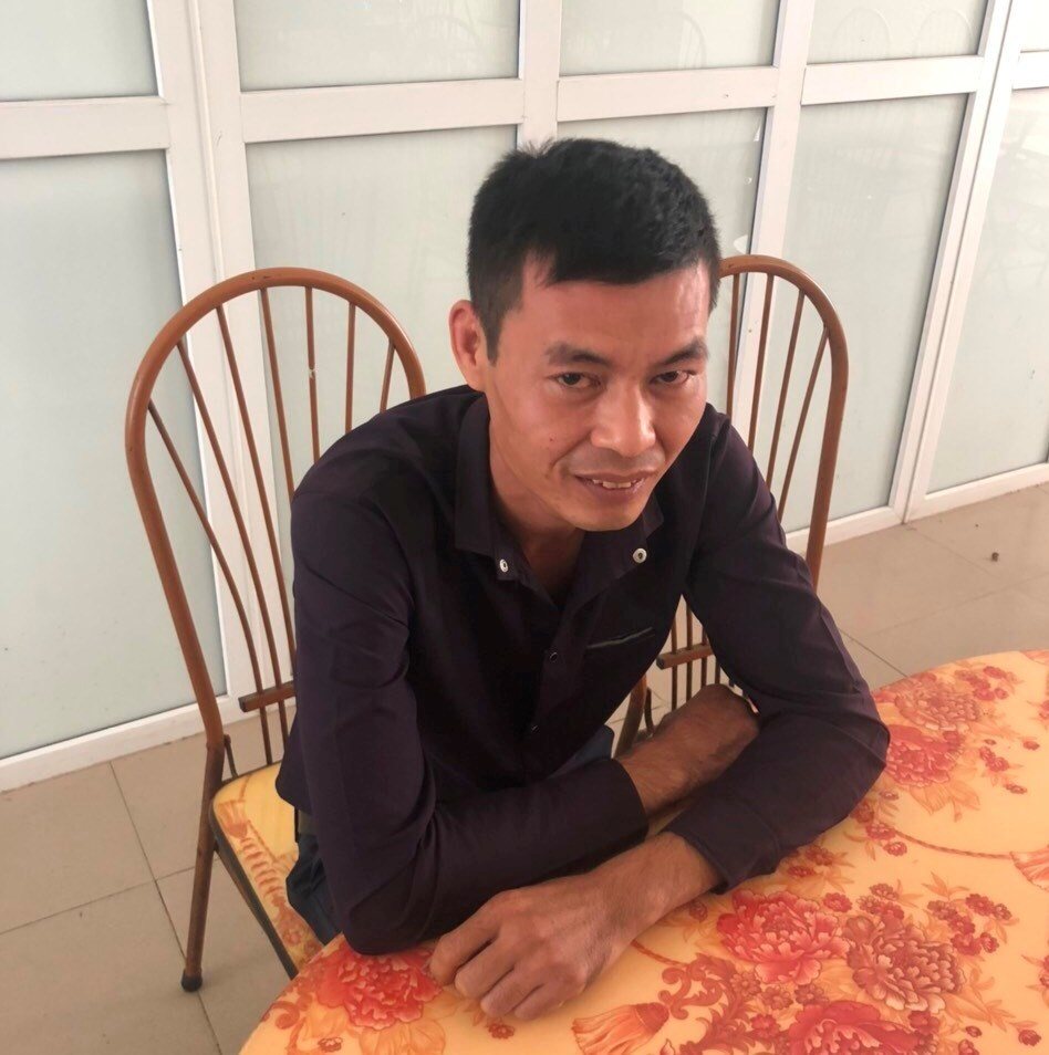 Đối tượng Lý Đình Vũ tại cơ quan công an