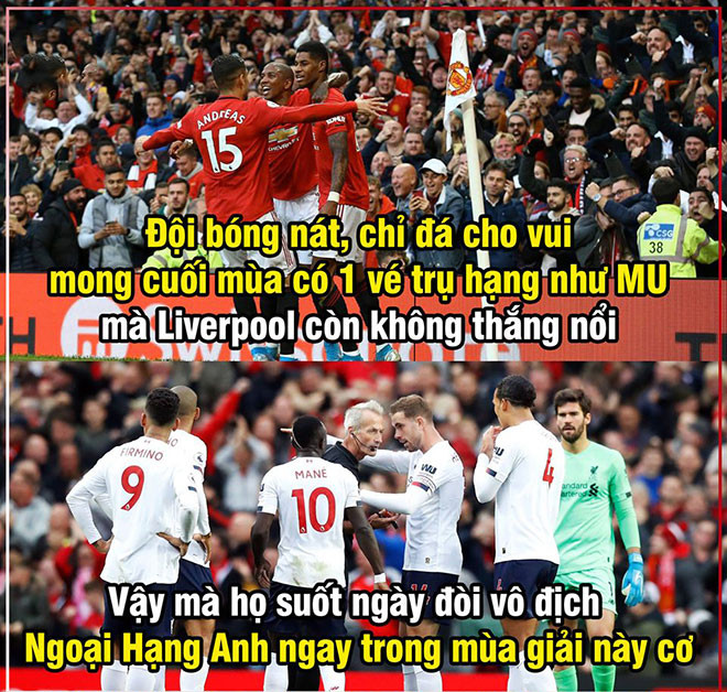 Một Liverpool hùng mạnh vẫn không thắng nổi MU "nát" nhất trong vòng&nbsp;30 năm trở lại.