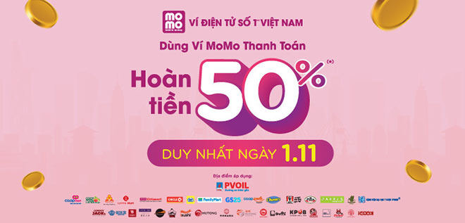 Duy nhất 1 ngày bạn có thể hoàn tiền lên đến 50%