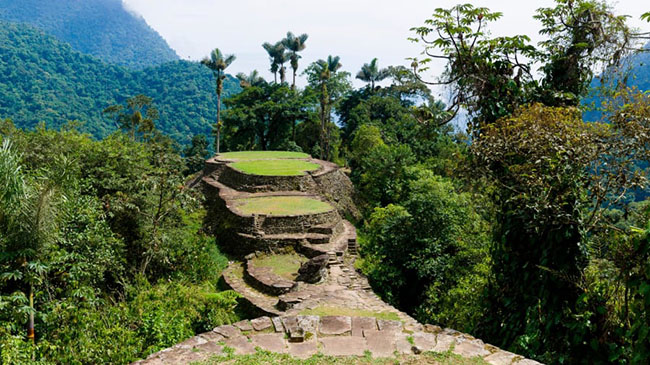 Công viên quốc gia Ciudad Perdida, Colombia: Được biết đến với cái tên 'Thành phố mất tích', những tàn tích cổ xưa này được cho là xuất hiện trước cả Machu Picchu của Peru khoảng 650 năm.
