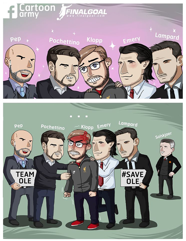 Các đội bóng NHA &#34;cảm ơn&#34; Klopp đã giữ lại &#34;kho điểm&#34; Ole.