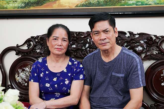 Vợ chồng cô Nguyễn Thị Hoa và chú Đặng Ngọc Đạm 