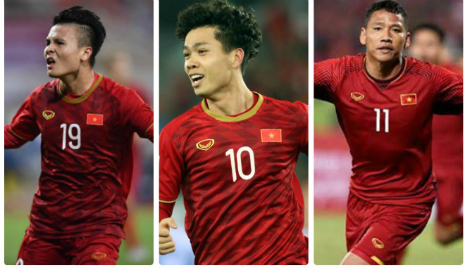 Quang Hải, Công Phượng, Anh Đức là những cầu thủ ghi bàn tốt nhất của ĐT Việt Nam dưới thời HLV Park Hang Seo