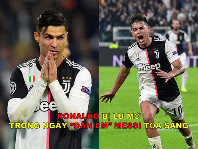 Ronaldo bị lu mờ trong ngày "đàn em" Messi tỏa sáng.