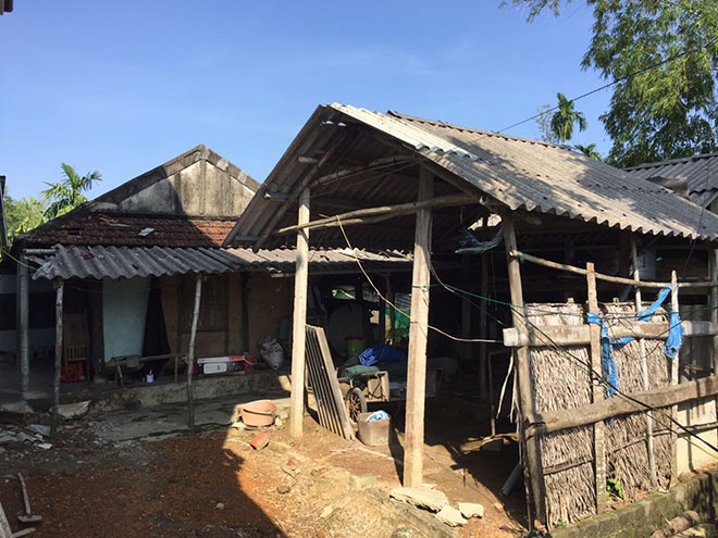 Ngôi nhà cũ nơi hai vợ chồng cụ Lương từng sinh sống
