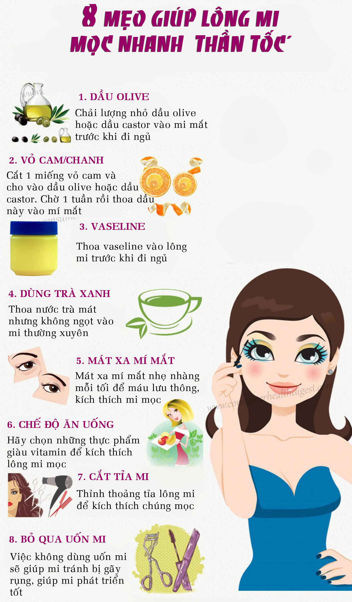 8 mẹo đơn giản giúp lông mi mọc nhanh "thần tốc", dày - 1