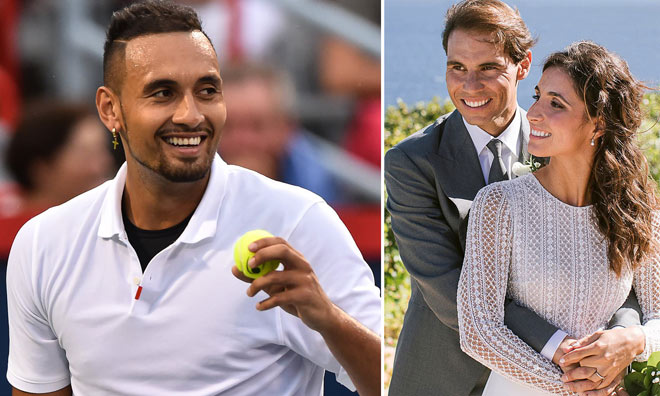 Kyrgios lại gây chuyện trong ngày Rafa cưới