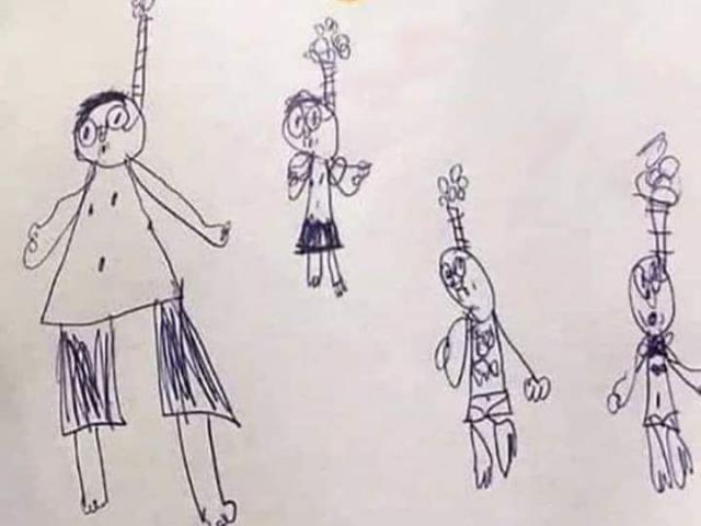 Giáo dục - du học - Bức vẽ khiến giáo viên nghĩ học sinh trầm cảm nhưng lời giải thích khiến ai cũng bất ngờ