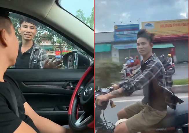 Nhân vật trong clip "chặn ô tô xin đểu" ở Tân Bình lên tiếng - 1