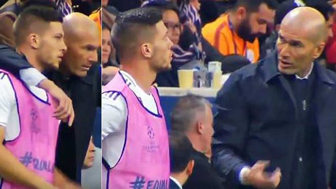 Khoảnh khắc thay Jovic vào sân của Zidane