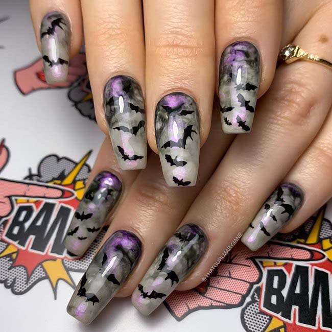 Gợi ý 10 mẫu nail đẹp - độc - lạ cho Halloween nàng sẽ thích mê - 5