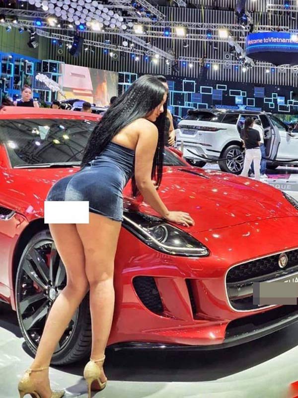 Sự thật về người mẫu xe hơi &#34;bôi bẩn&#34; Vietnam Motor Show 2019 - 1