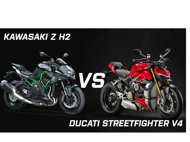 Thế giới xe - Khi Kawasaki  Z H2 "đối đầu" Ducati Streetfighter V4: Cân tài cân sức