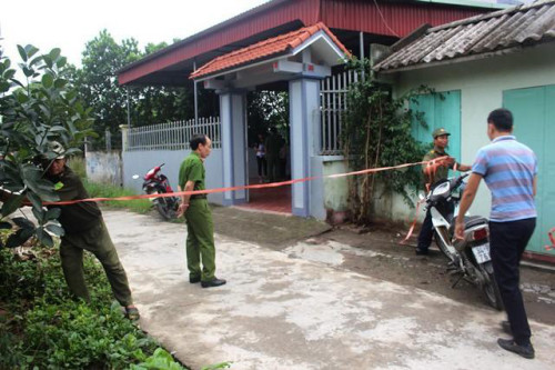 Hiện trường nơi xảy ra vụ việc.
