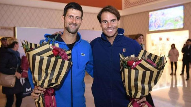 Nadal và Djokovic có trận đấu đầy cảm xúc tại Kazakhstan