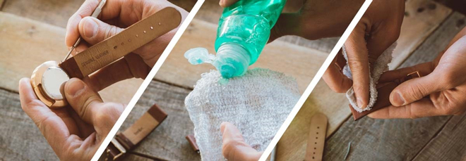 Khi vệ sinh dây da đồng hồ cần chú ý tránh để mặt số tiếp xúc với nước, nhất là những sản phẩm có độ chịu nước cơ bản 3ATM