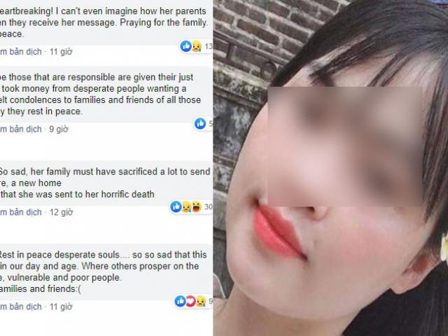 Dân mạng Anh xúc động với tin nhắn của cô gái nghi là người Việt chết trên xe container