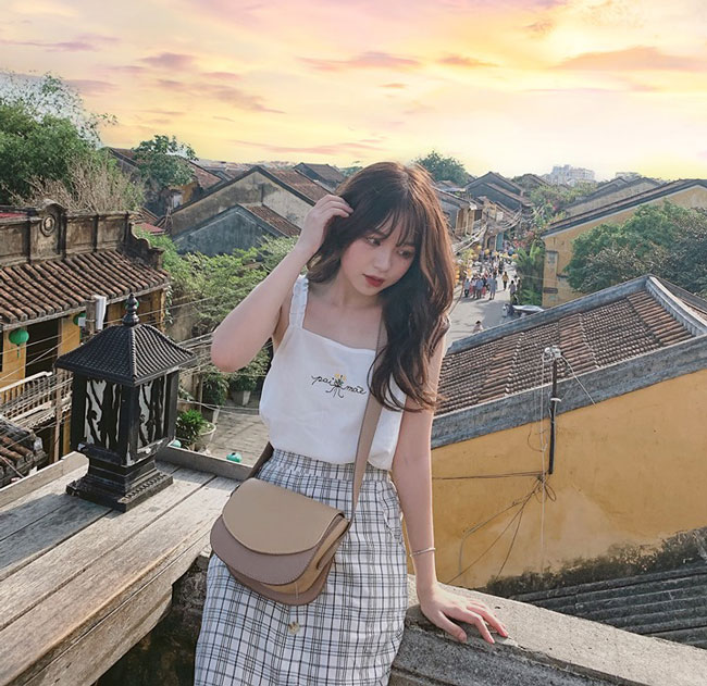 Cô thường chụp những bức ảnh sương sương thế này