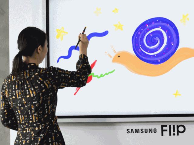 Samsung trình làng bảng tương tác Flip 2 với bút ”ma thuật”