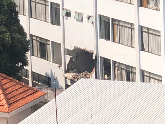  Hiện trường vụ nổ tại Cục Thuế tỉnh Bình Dương