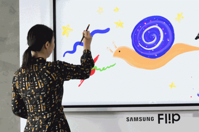 Samsung trình làng bảng tương tác Flip 2 với bút "ma thuật" - 1