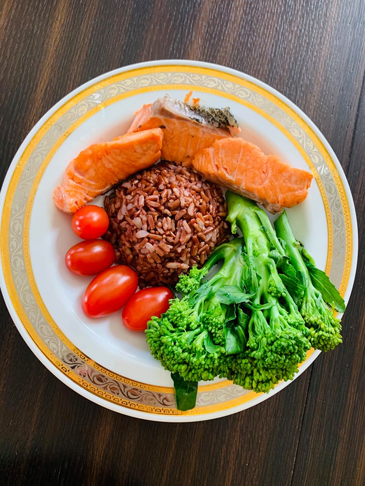 Các món ăn giảm cân mà cô thường áp dụng.&nbsp;