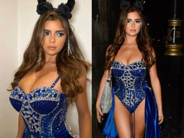 Thời trang - ‘Kim Kardashian nước Anh' xuống đường nóng bỏng dịp Halloween