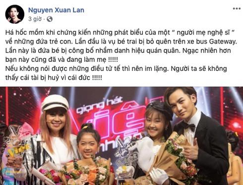 Lưu Thiên Hương gây phẫn nộ sau sự cố MC đọc nhầm tên quán quân The Voice Kid - 3