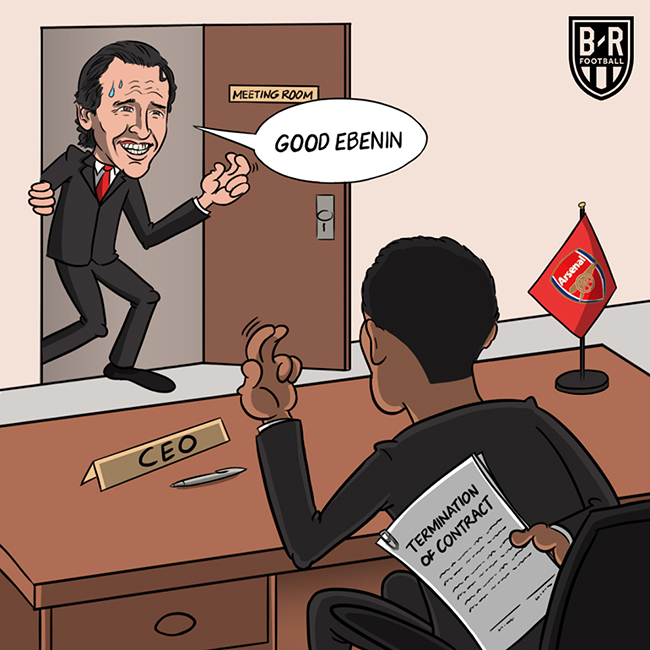 Emery đang bị xem xét hợp đồng ở Arsenal.