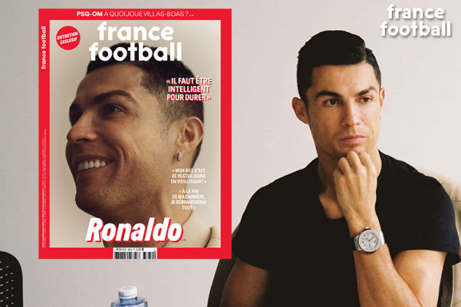 Ronaldo trả lời phỏng vấn và được in ảnh lên bìa tạp chí France Football số mới nhất khi lễ trao giải "Quả bóng Vàng 2019" đã ở rất gần