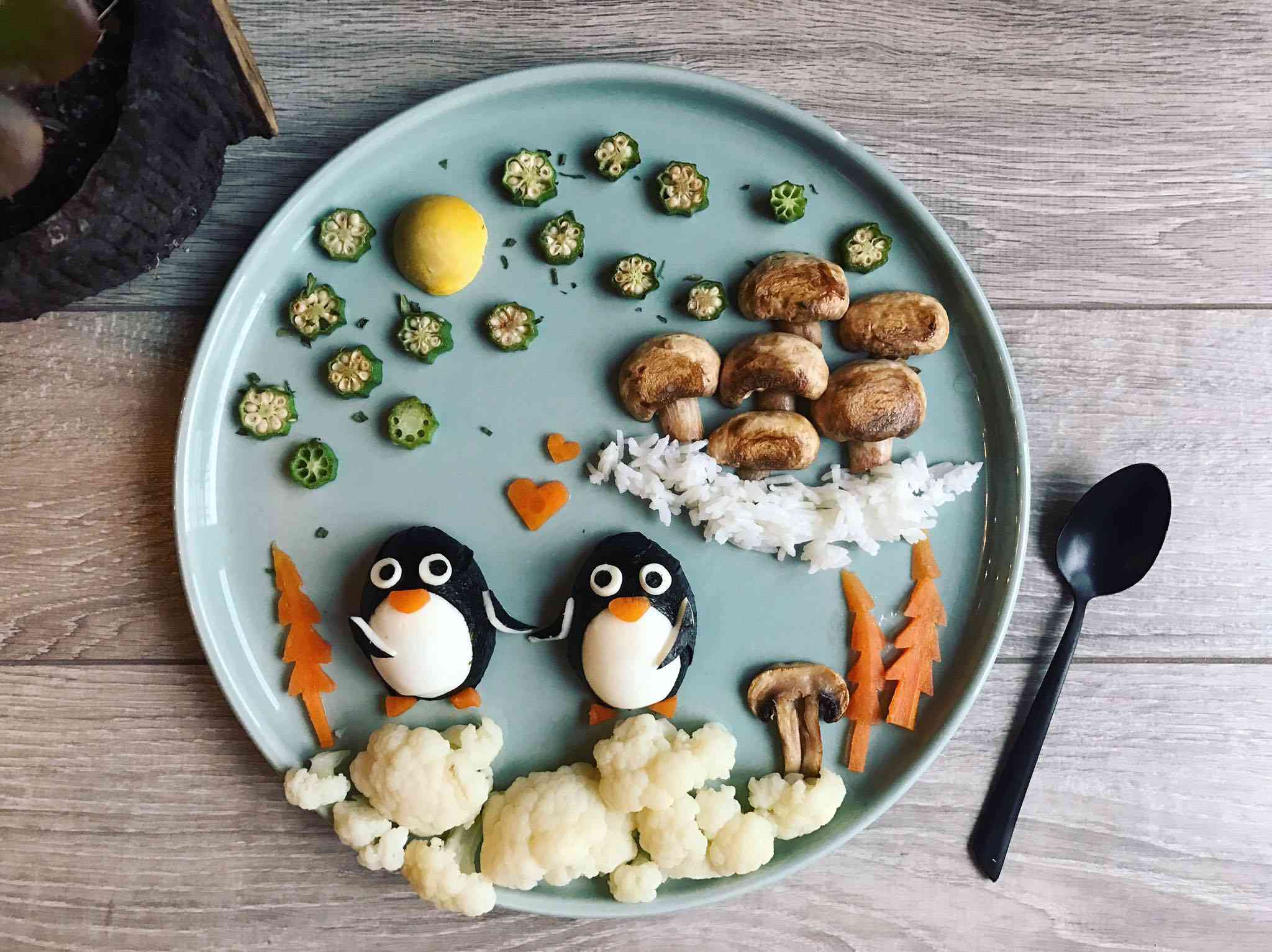 Tròn mắt trước màn "phù phép" những đĩa cơm thành vườn thú sinh động của mẹ đảm - 10