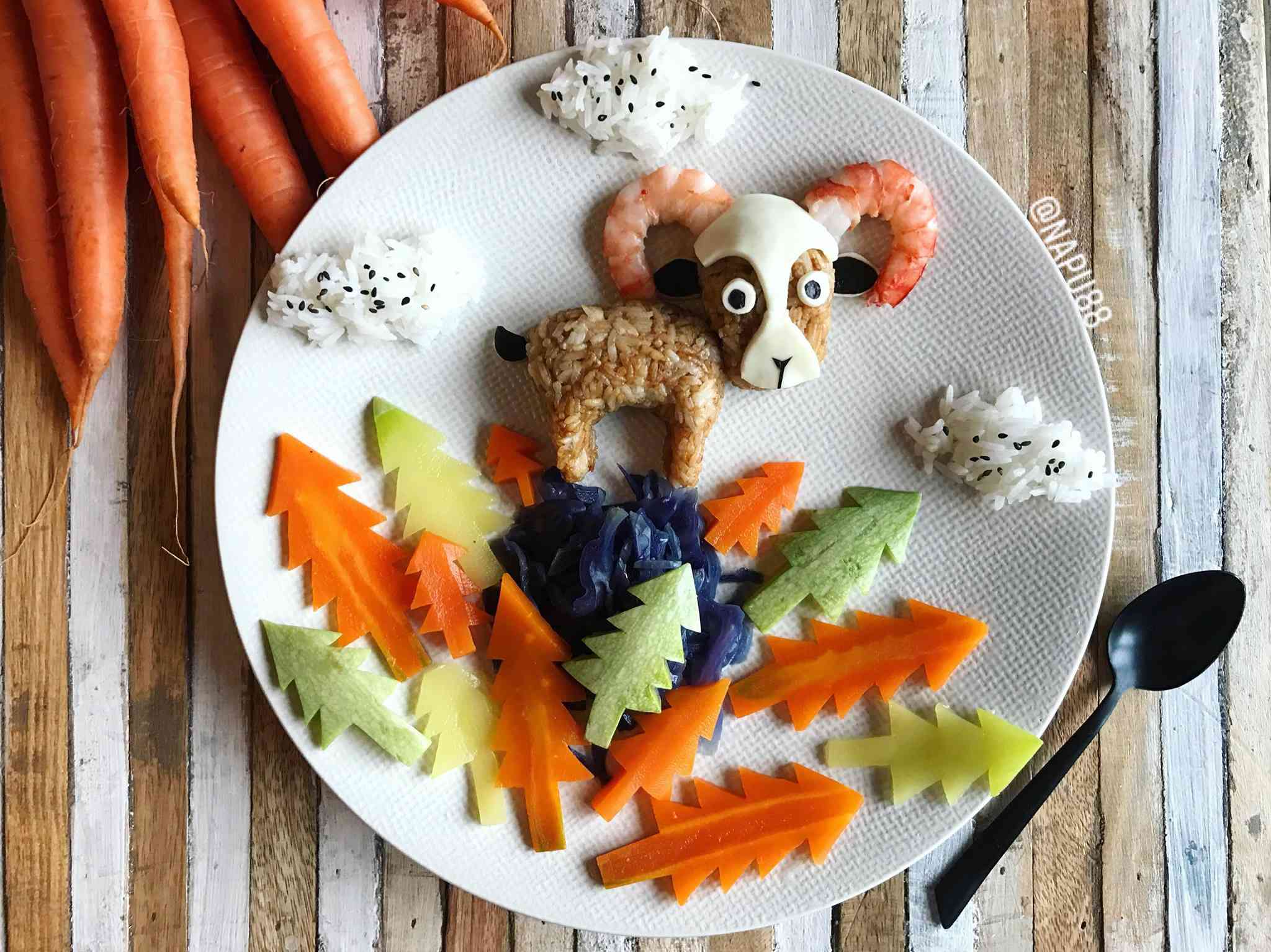 Tròn mắt trước màn "phù phép" những đĩa cơm thành vườn thú sinh động của mẹ đảm - 12