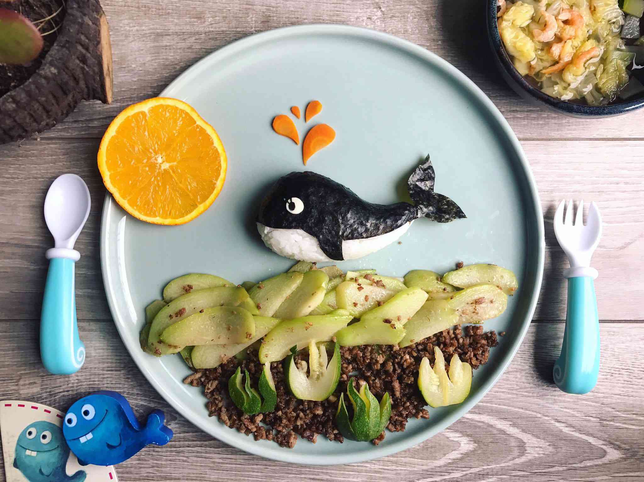 Tròn mắt trước màn "phù phép" những đĩa cơm thành vườn thú sinh động của mẹ đảm - 14