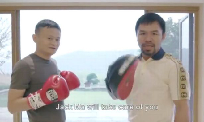 Jack Ma và Pacquiao tuyên chiến Mayweather