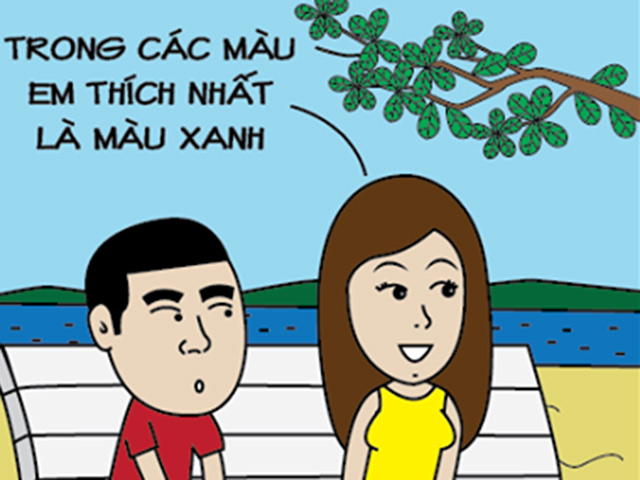 Tranh vui - Màu xanh mà bất kỳ cô gái nào cũng thích