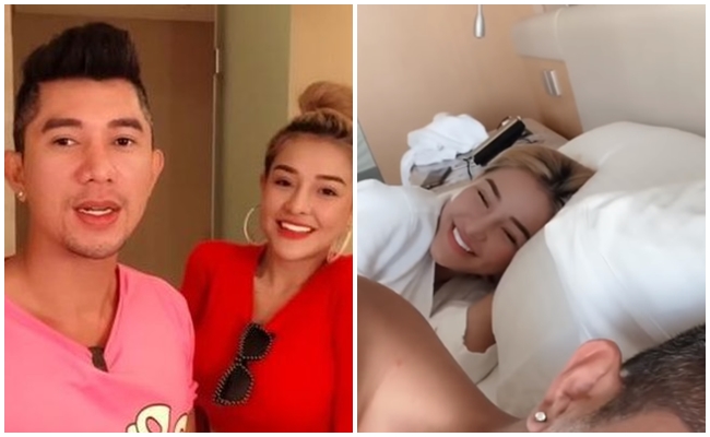 Tháng 6 vừa qua, cả hai xác nhận đã chia tay, thường xuyên lên báo đấu tố, kể xấu nhau. Tuy nhiên, mới đây, cặp đôi &#34;chú - cháu&#34; lại bất ngờ tham gia một sự kiện chung. Thậm chí, Lương Bằng Quang còn chia sẻ clip đi du lịch, ngủ chung giường với bạn gái cũ.