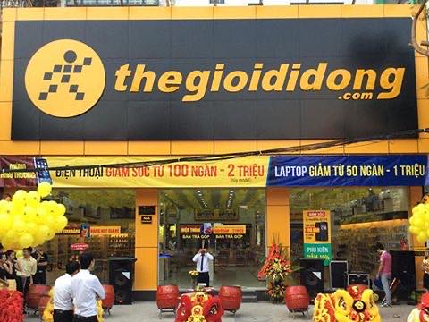 Thế giới Di động đã có 2.706 cửa hàng.