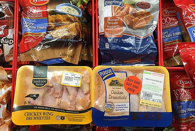 Thịt gà Mỹ và trong nước giảm giá so với năm ngoái