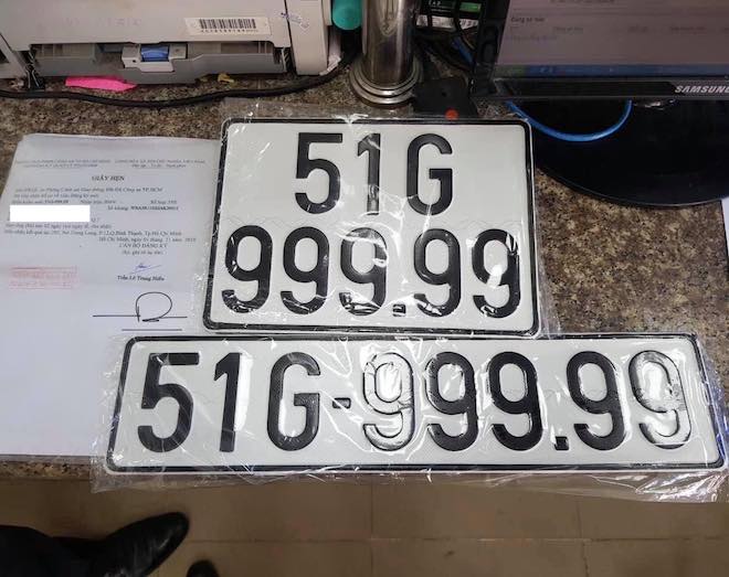 Biển số 51G - 999.99 vừa có chủ