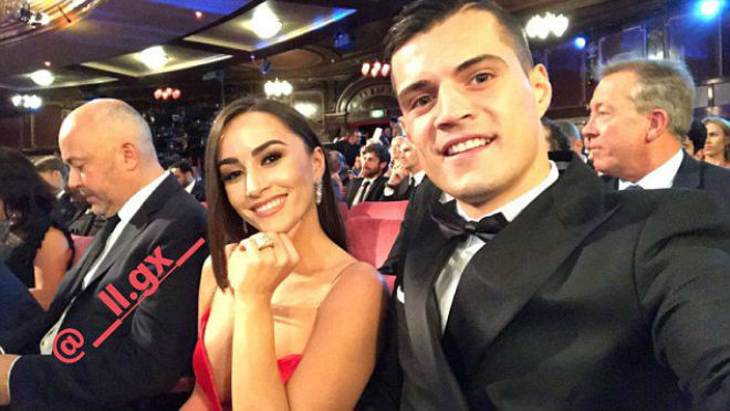 Vợ chồng nhà Xhaka