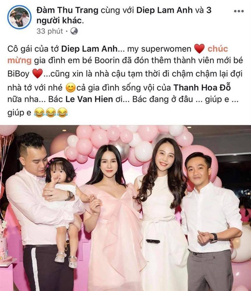 Bài chia sẻ của Đàm Thu Trang có nhắc đến chuyện sinh con